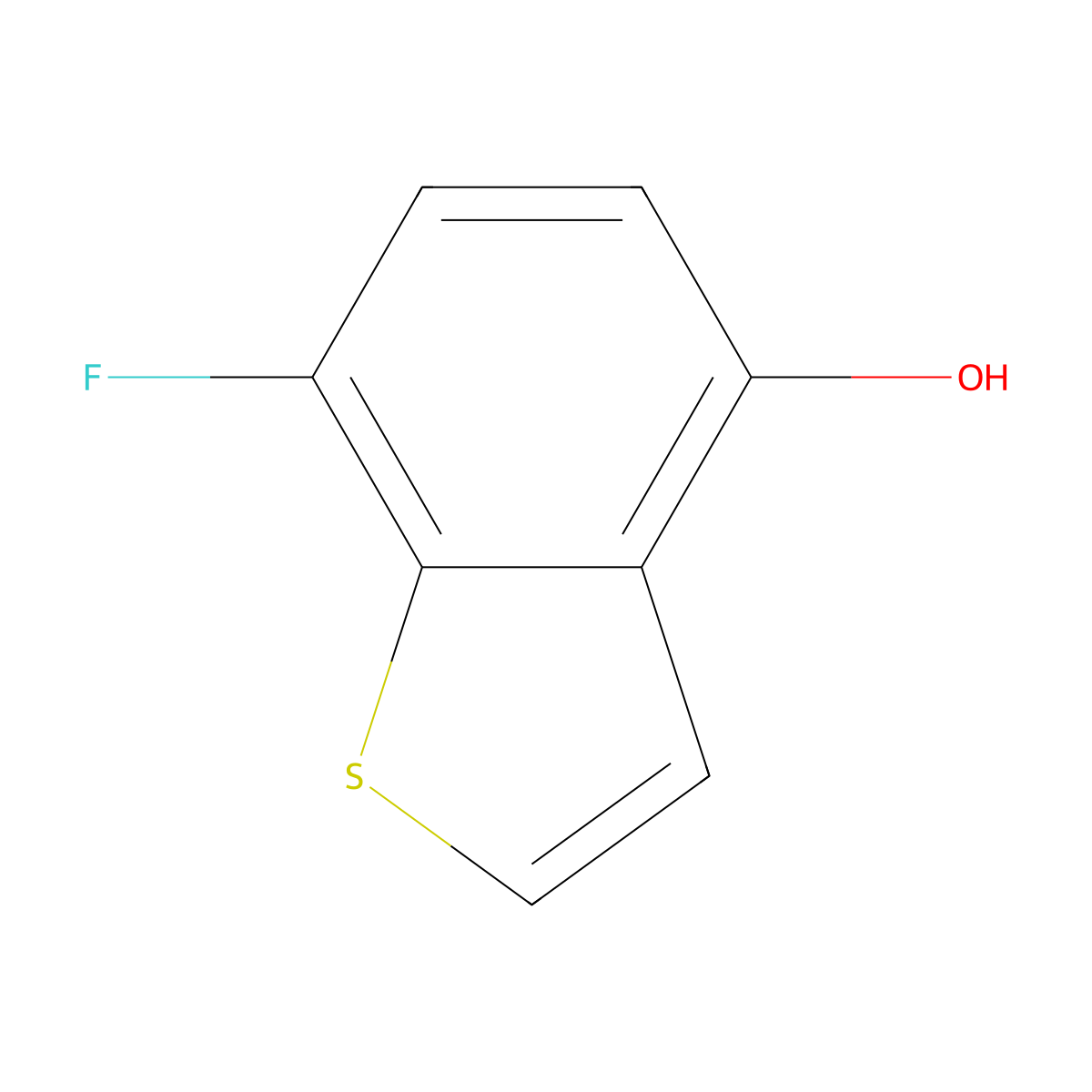 7-Fluorobenzo[b]thiophen-4-ol molecular structure, CAS 476199-23-2