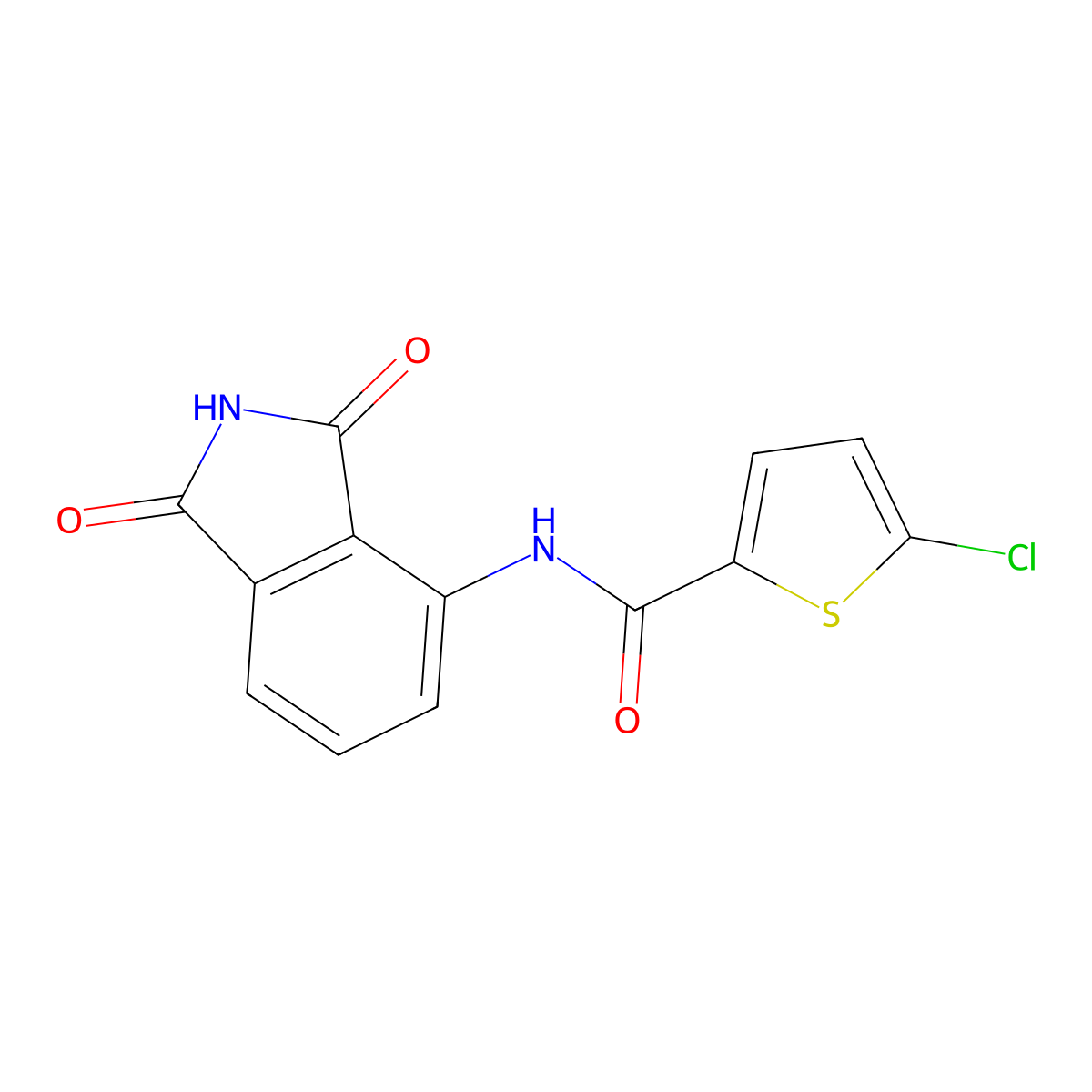 5-Chloro-N-(1,3-dioxo-2,3-dihydro-1H-isoindol-4-yl)thiophene-2-carboxamide molecular structure, CAS 476208-98-7