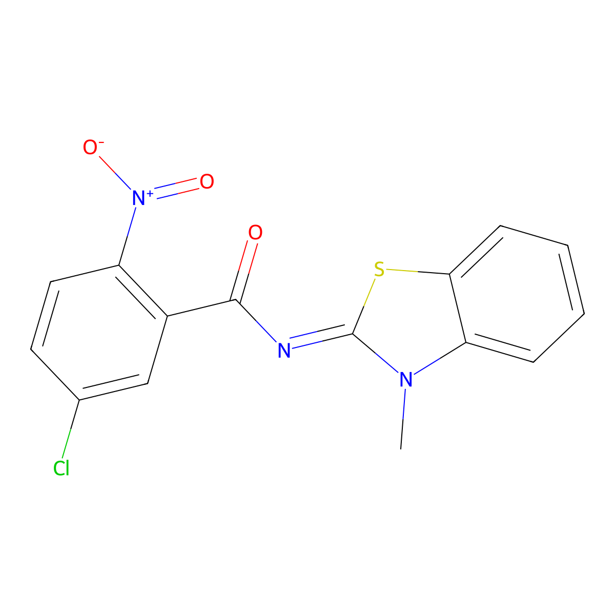 (E)-5-chloro-N-(3-methylbenzo[d]thiazol-2(3H)-ylidene)-2-nitrobenzamide molecular structure, CAS 476282-60-7