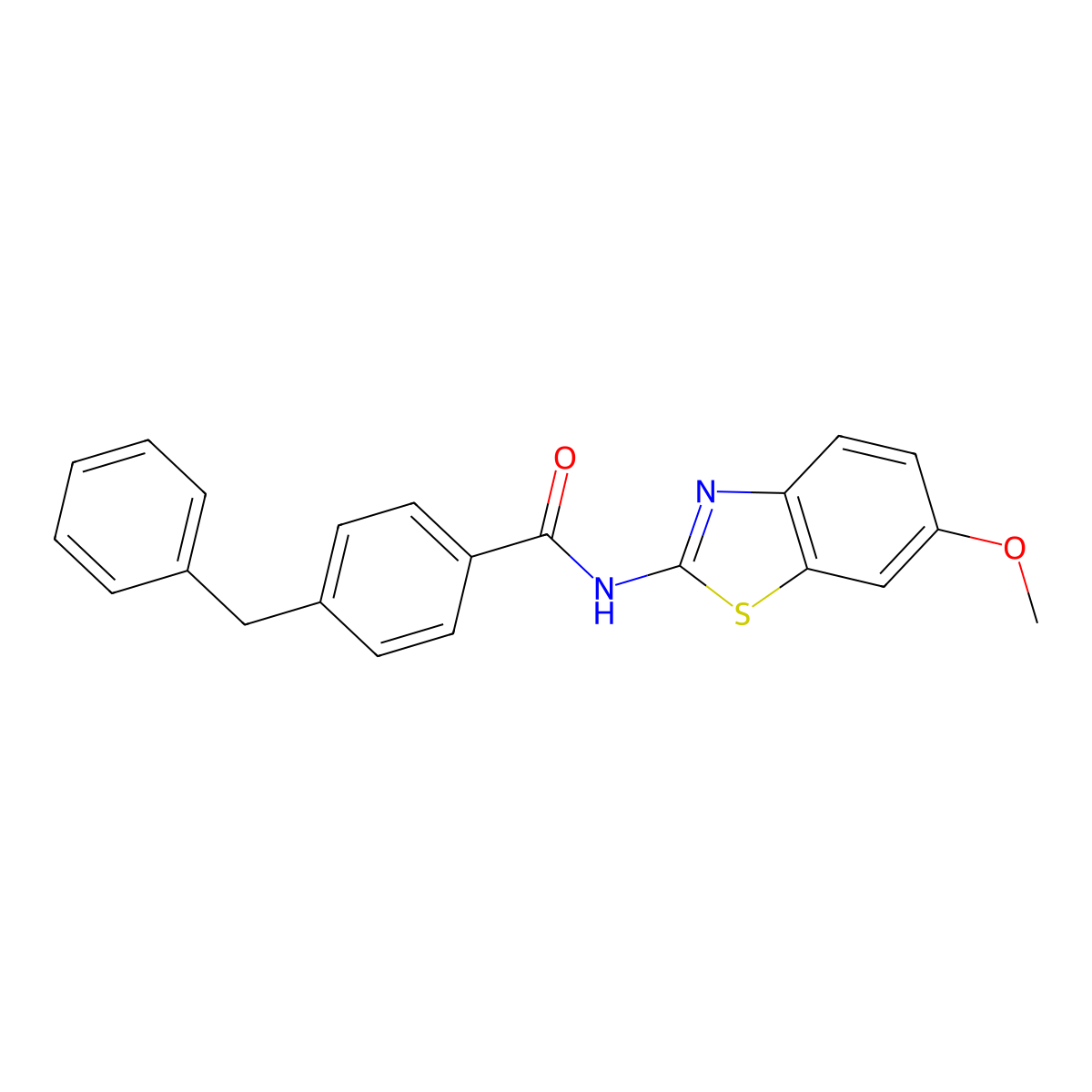 4-benzyl-N-(6-methoxy-1,3-benzothiazol-2-yl)benzamide molecular structure, CAS 476284-18-1