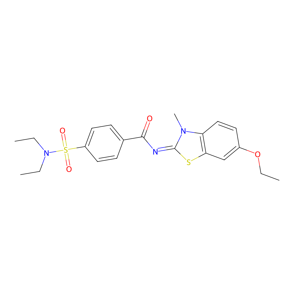(E)-4-(N,N-diethylsulfamoyl)-N-(6-ethoxy-3-methylbenzo[d]thiazol-2(3H)-ylidene)benzamide molecular structure, CAS 476294-98-1