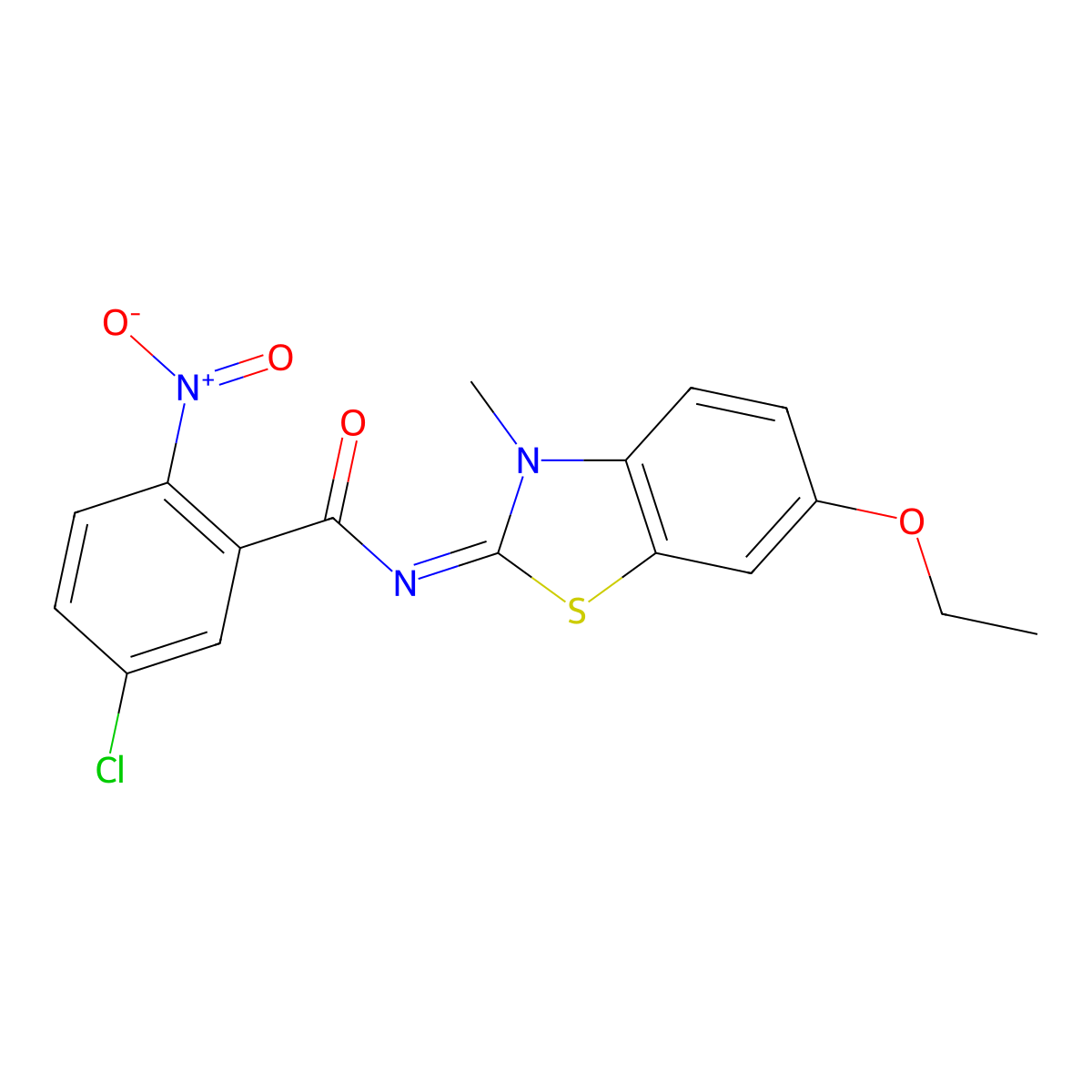 (E)-5-chloro-N-(6-ethoxy-3-methylbenzo[d]thiazol-2(3H)-ylidene)-2-nitrobenzamide molecular structure, CAS 476295-12-2