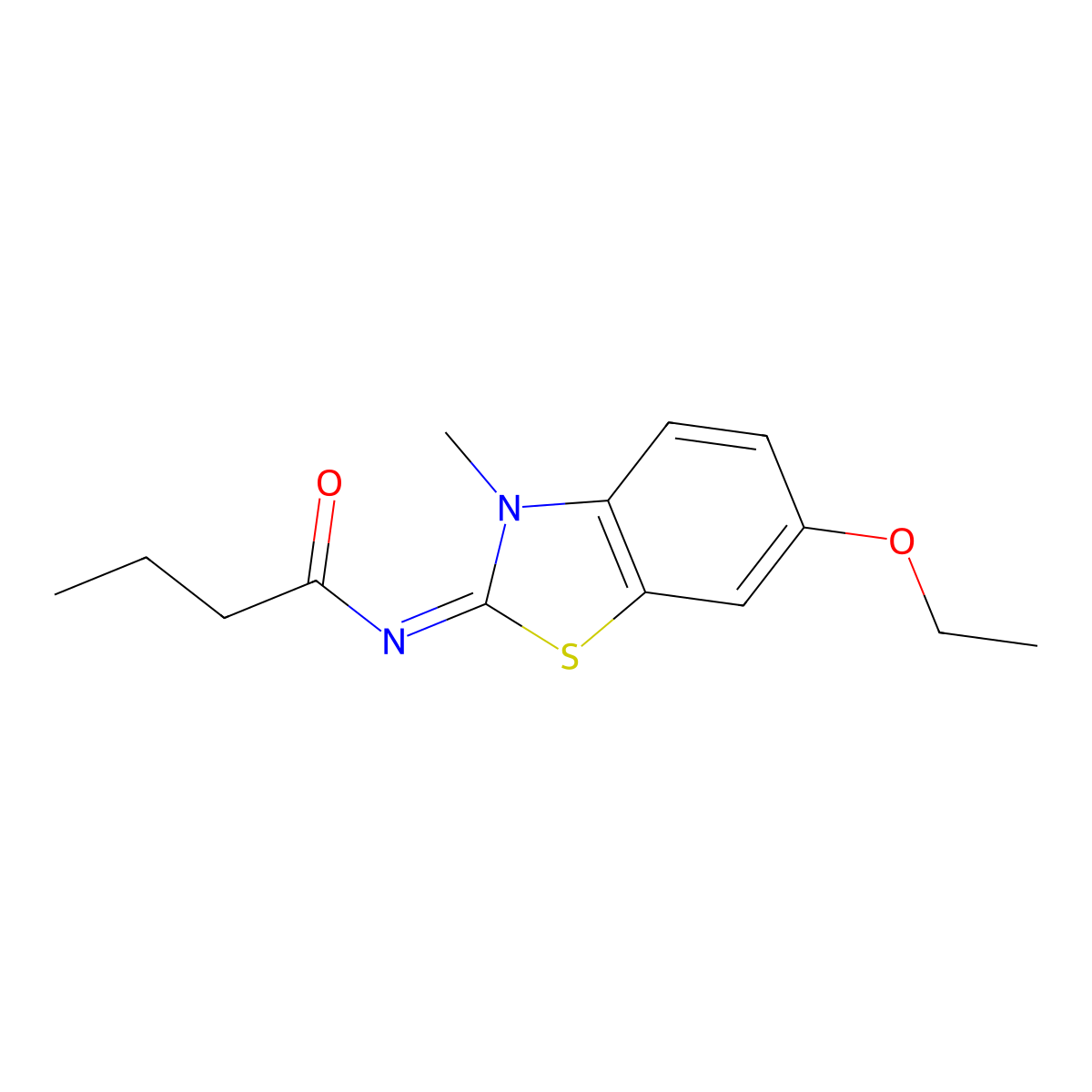 (E)-N-(6-ethoxy-3-methylbenzo[d]thiazol-2(3H)-ylidene)butyramide molecular structure, CAS 476295-17-7