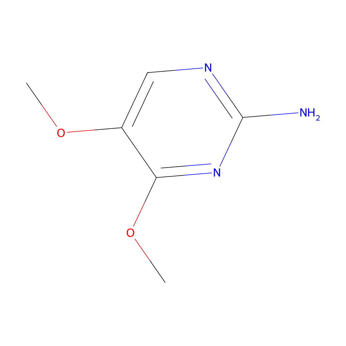 4,5-Dimethoxypyrimidin-2-amine molecular structure, CAS 4763-53-5