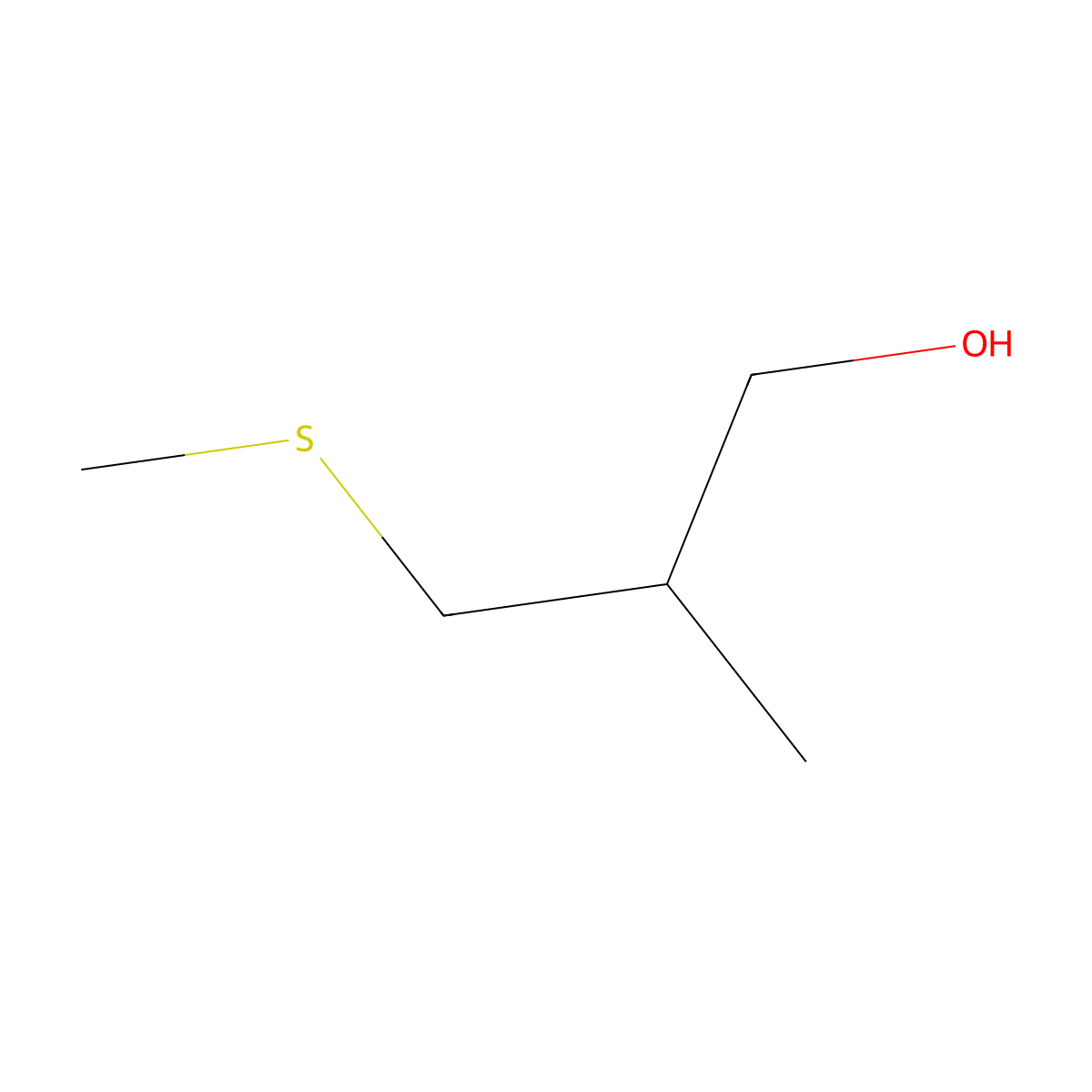 2-Methyl-3-(methylsulfanyl)propan-1-ol molecular structure, CAS 476301-86-7