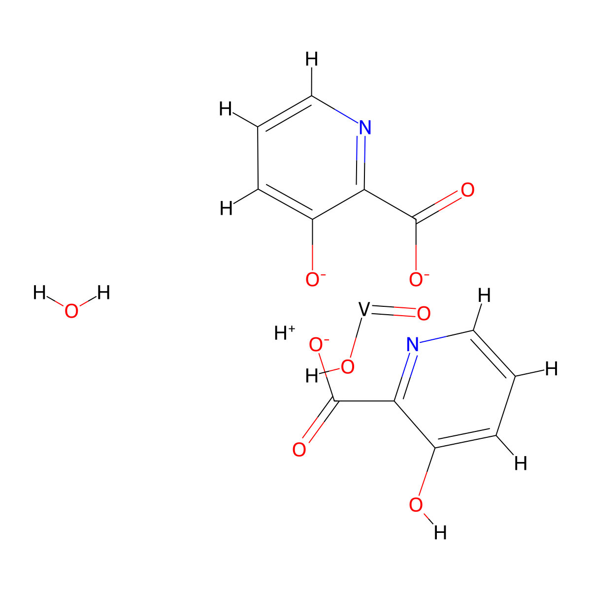 VO-Ohpic trihydrate , VO-Ohpic trihydrate molecular structure, CAS 476310-60-8