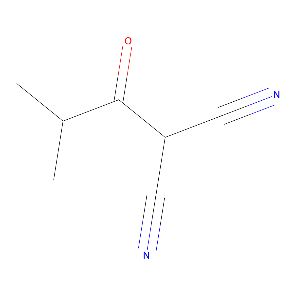 2-(2-Methylpropanoyl)propanedinitrile molecular structure, CAS 476371-59-2