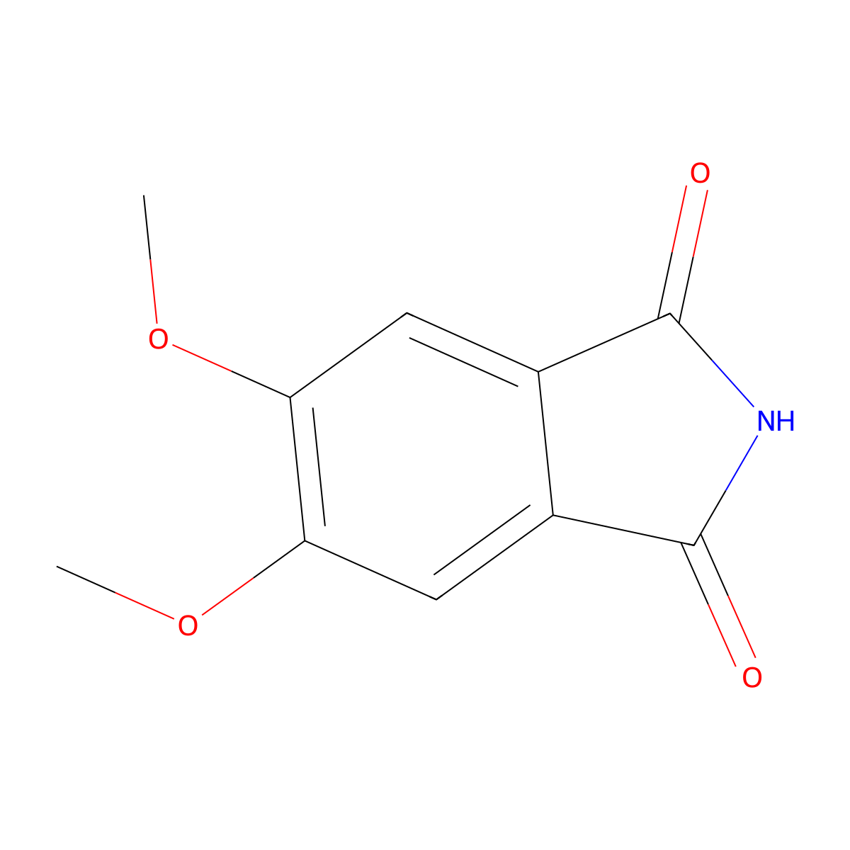 5,6-dimethoxy-2,3-dihydro-1H-isoindole-1,3-dione molecular structure, CAS 4764-20-9