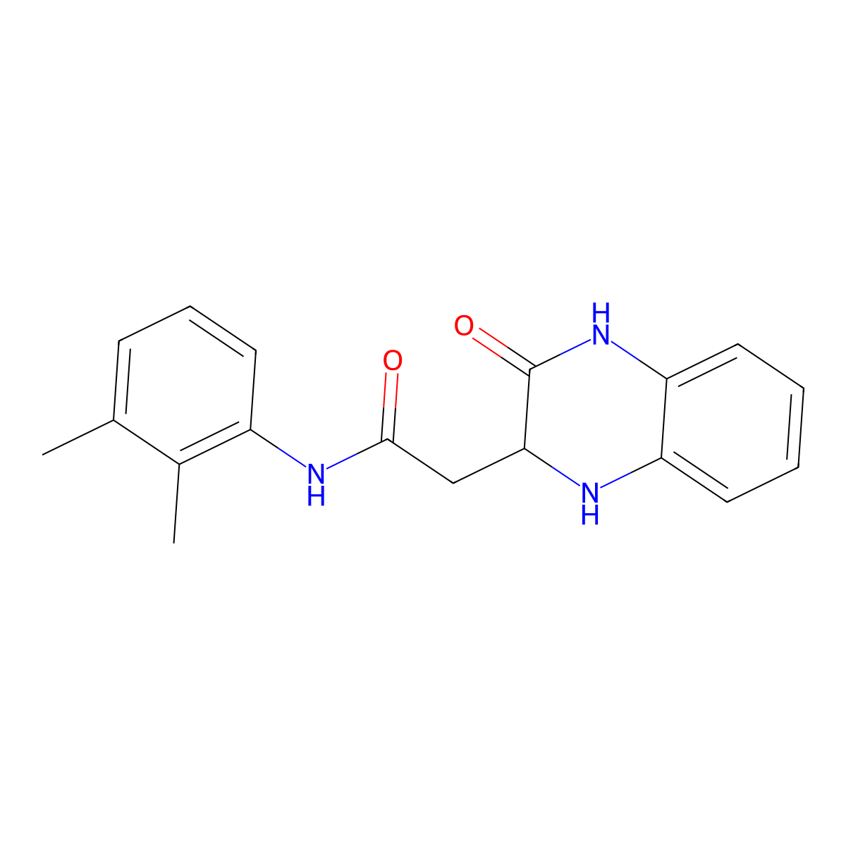 N-(2,3-dimethylphenyl)-2-(3-oxo-1,2,3,4-tetrahydroquinoxalin-2-yl)acetamide molecular structure, CAS 476409-64-0