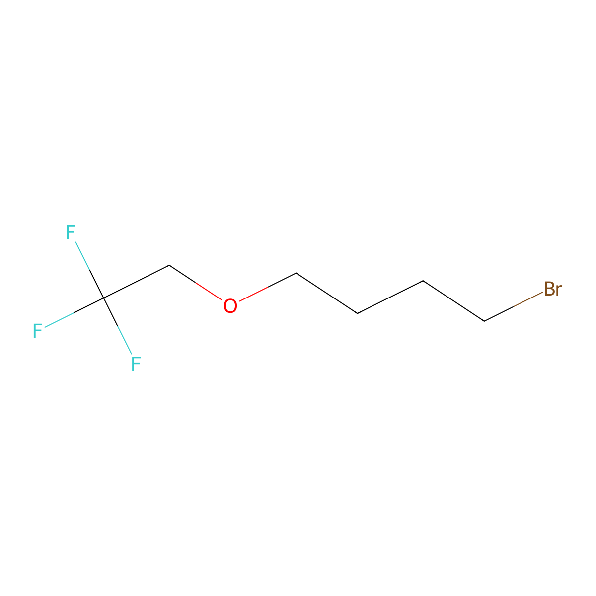 1-Bromo-4-(2,2,2-trifluoroethoxy)butane molecular structure, CAS 476415-45-9