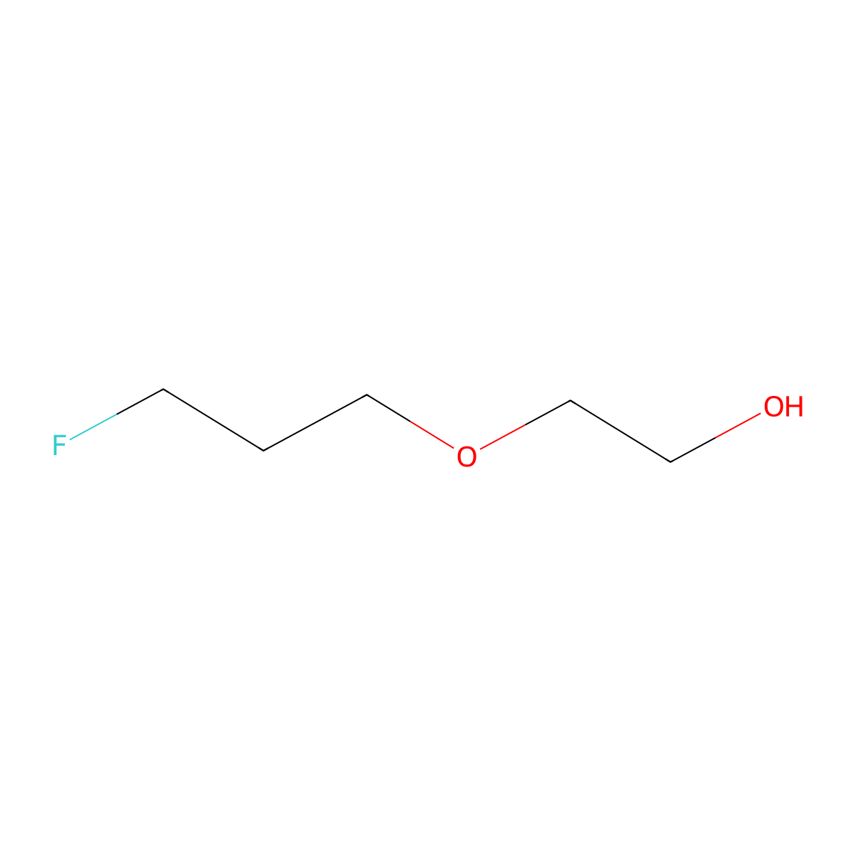 2-(3-Fluoropropoxy)ethan-1-ol molecular structure, CAS 476415-50-6