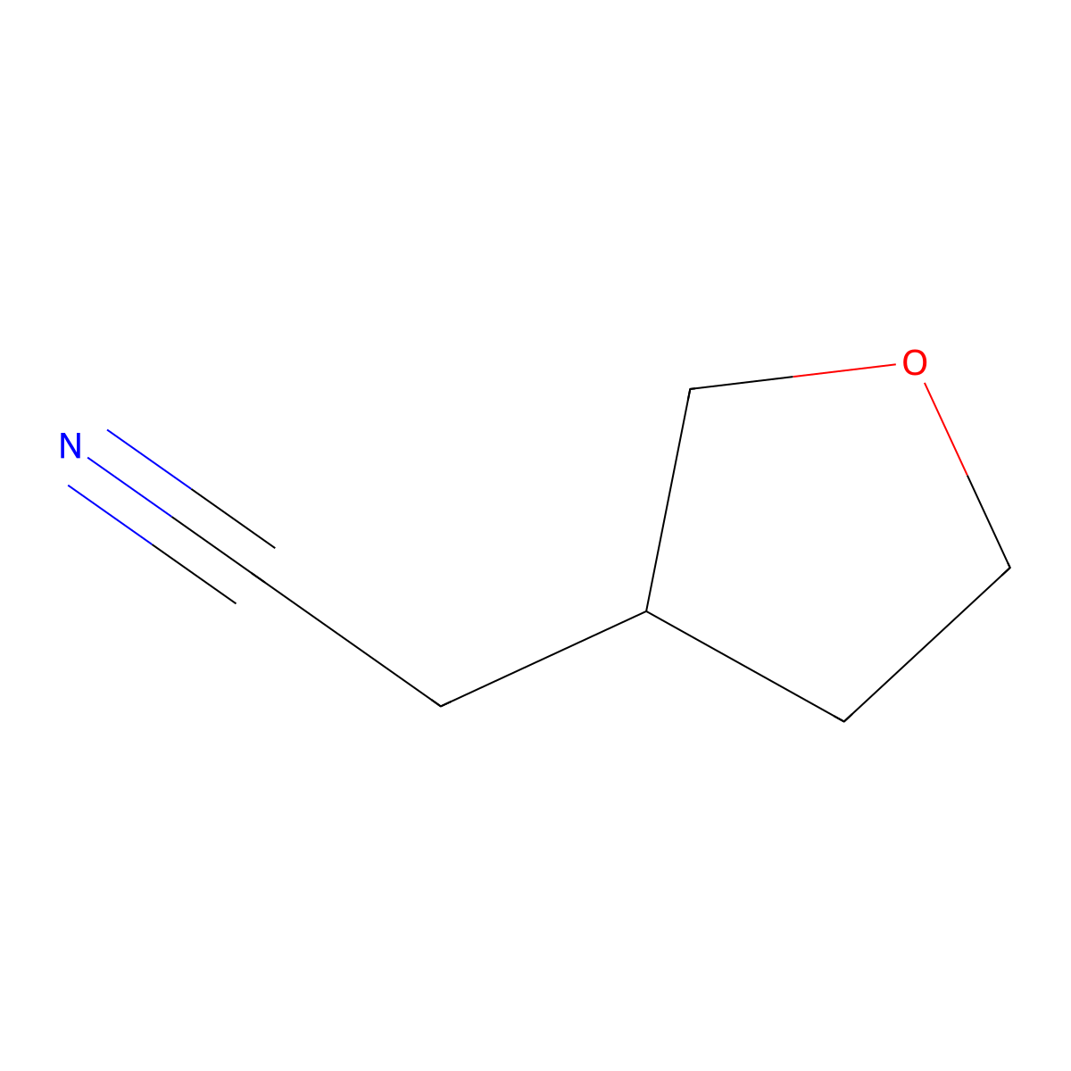 2-(Oxolan-3-yl)acetonitrile molecular structure, CAS 476415-60-8