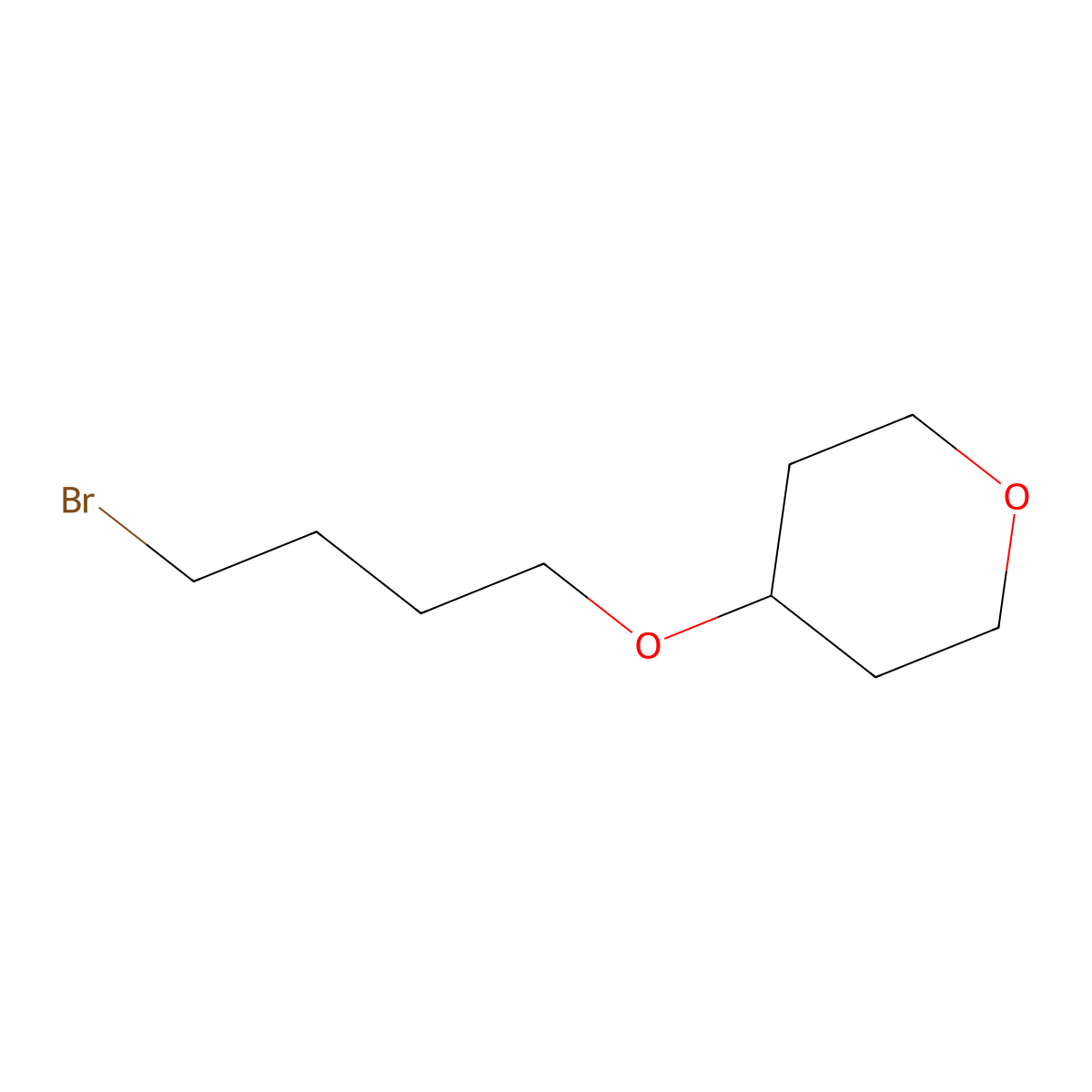 4-(4-Bromobutoxy)oxane molecular structure, CAS 476423-97-9