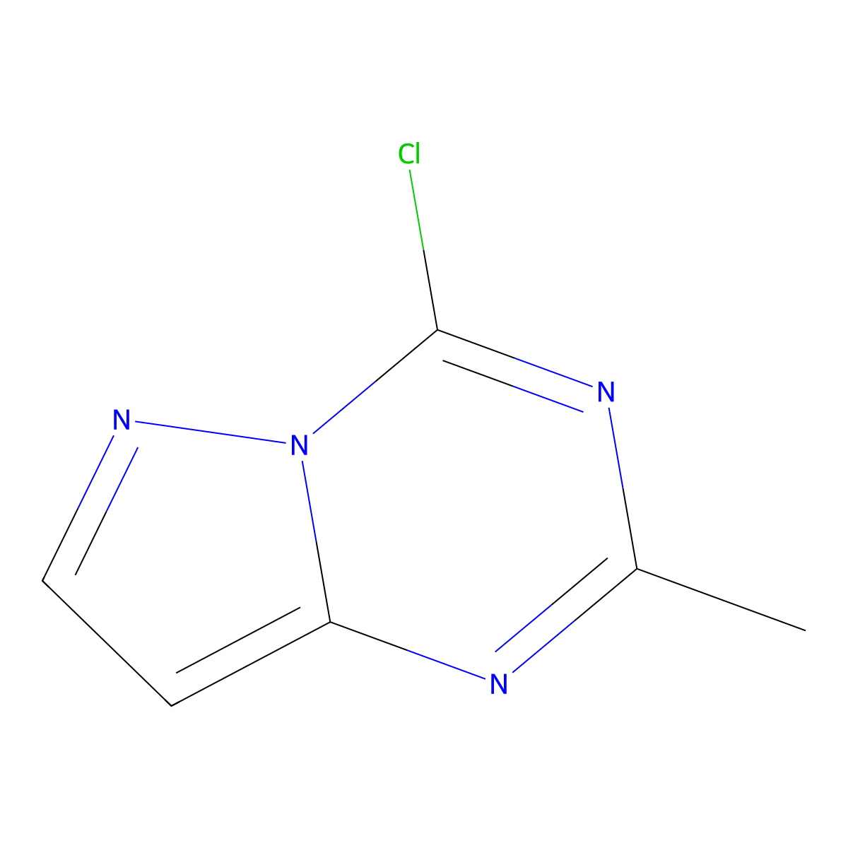 4-Chloro-2-methylpyrazolo[1,5-a][1,3,5]triazine molecular structure, CAS 476468-37-8
