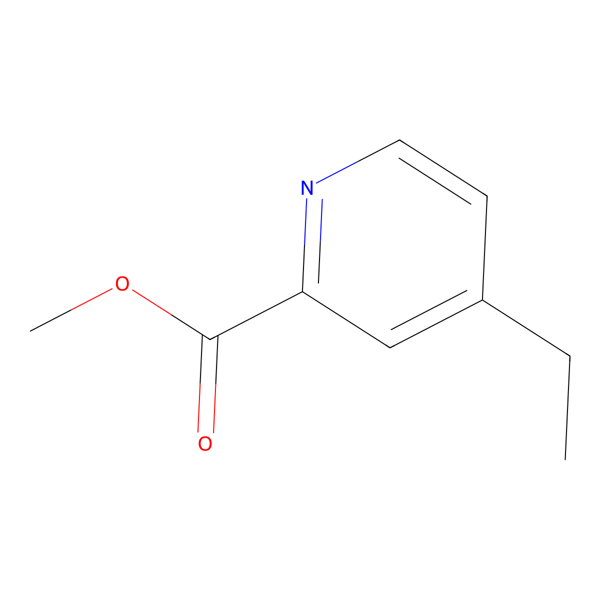 Methyl 4-ethylpicolinate molecular structure, CAS 476471-30-4