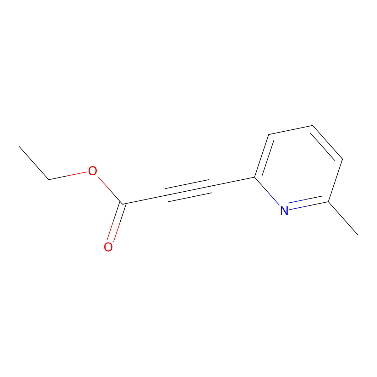 (6-Methyl-pyridin-2-yl)-propynoic acid ethyl ester molecular structure, CAS 476471-34-8