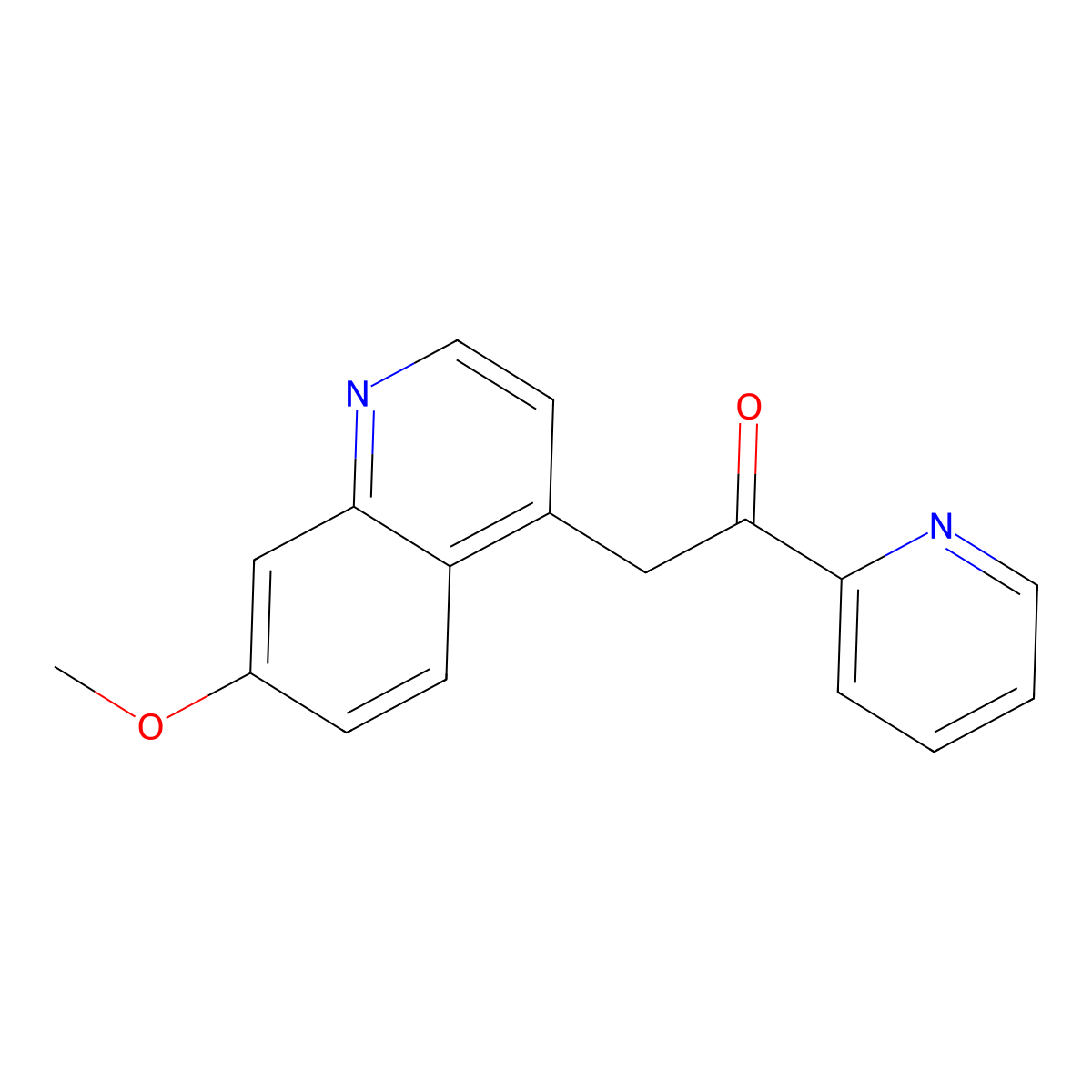 2-(7-Methoxyquinolin-4-yl)-1-(pyridin-2-yl)ethanone molecular structure, CAS 476472-26-1