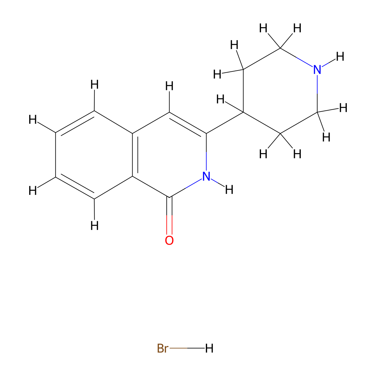 3-(Piperidin-4-yl)-1,2-dihydroisoquinolin-1-one hydrobromide molecular structure, CAS 476491-47-1