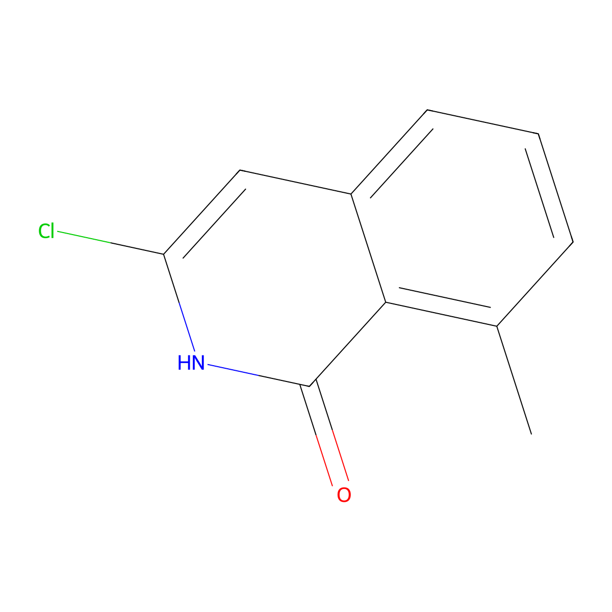 3-Chloro-8-methyl-1,2-dihydroisoquinolin-1-one molecular structure, CAS 476492-88-3
