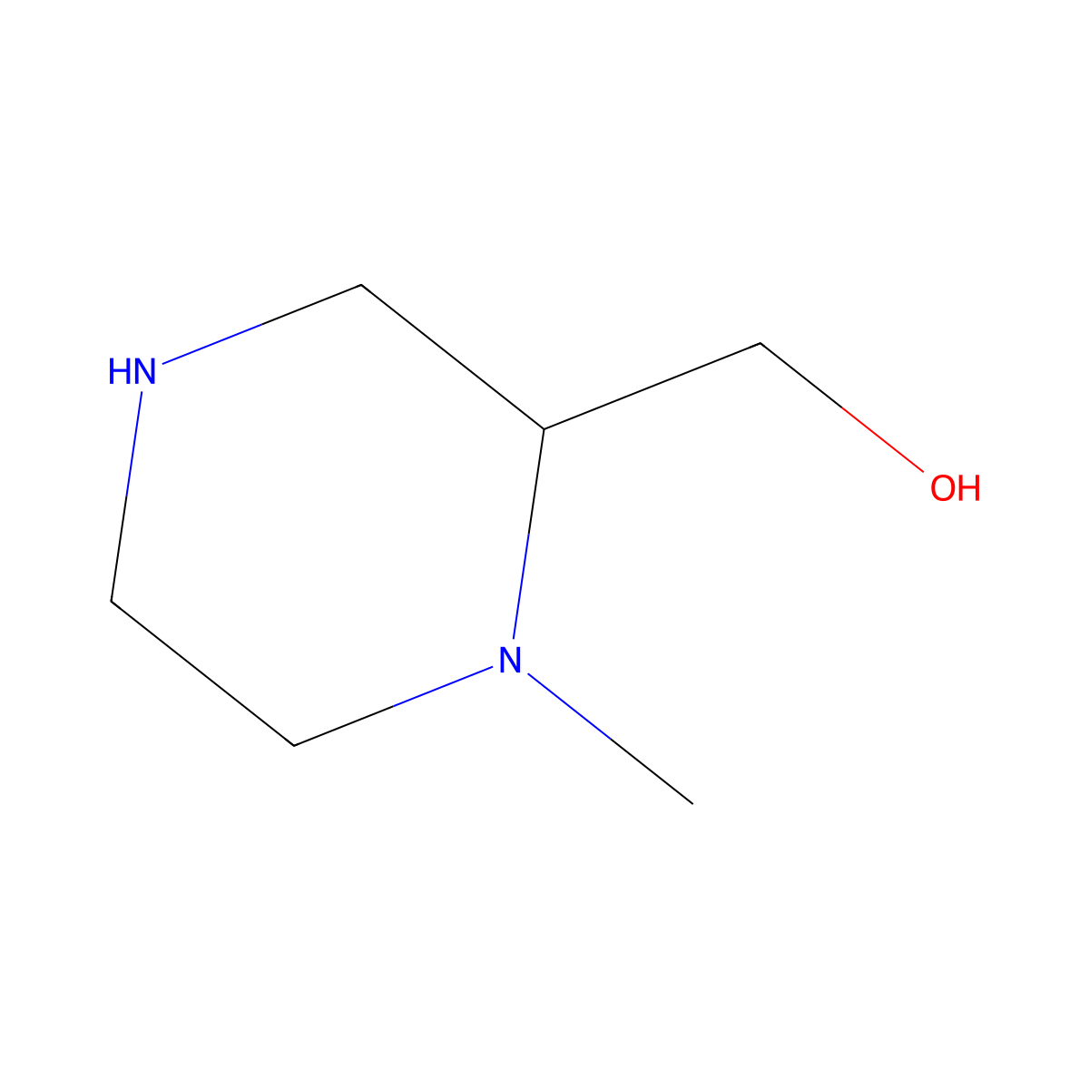 (S)-(1-methylpiperazin-2-yl)methanol molecular structure, CAS 476493-08-0