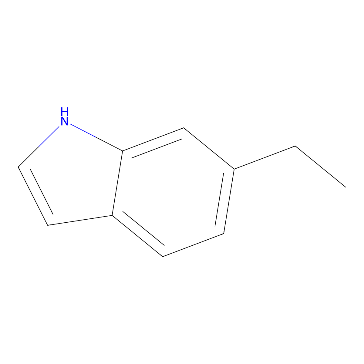 6-ethyl-1H-indole molecular structure, CAS 4765-24-6