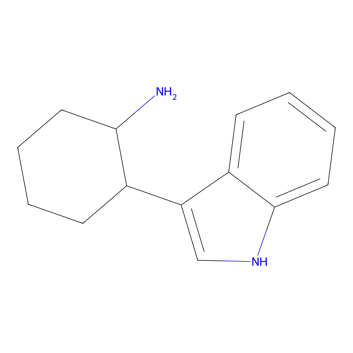 2-(1H-indol-3-yl)cyclohexanaMine molecular structure, CAS 4765-27-9
