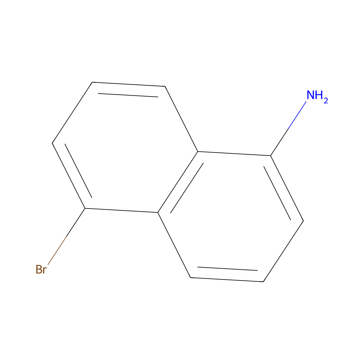 5-Bromonaphthalen-1-amine molecular structure, CAS 4766-33-0