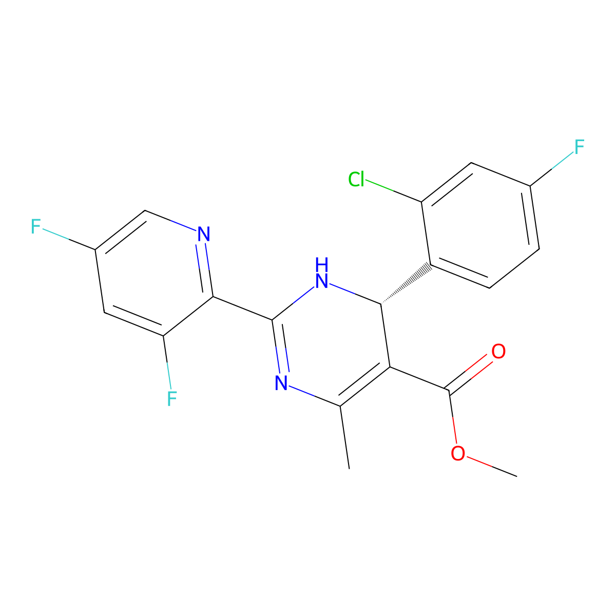 Bay 41-4109 less active enantiomer molecular structure, CAS 476617-51-3