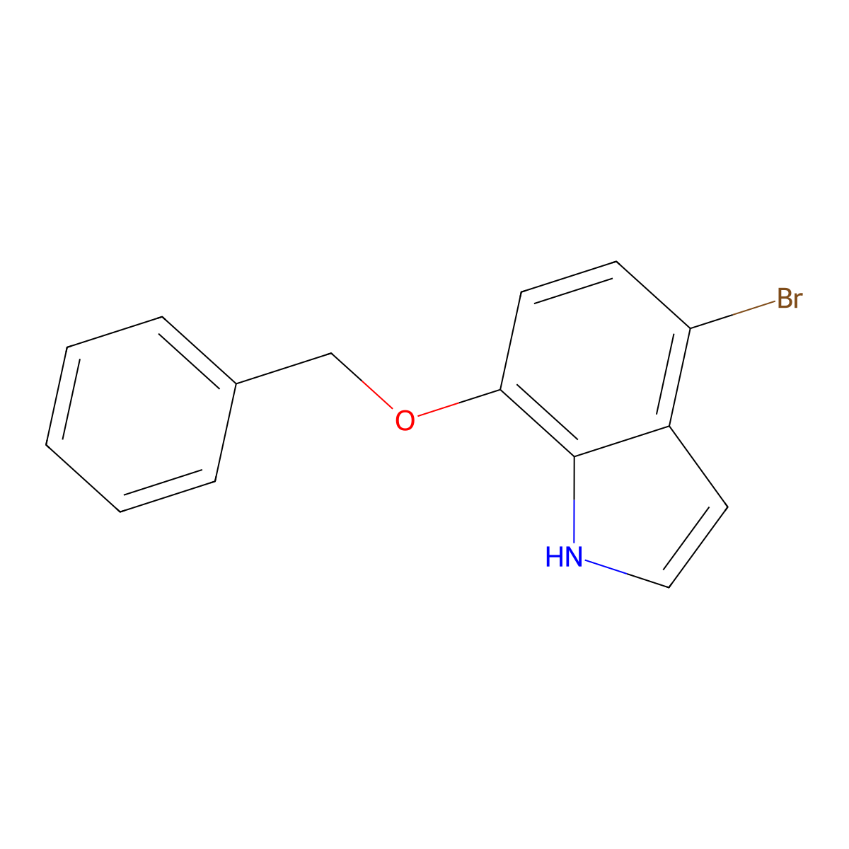 7-(Benzyloxy)-4-bromo-1H-indole molecular structure, CAS 476622-92-1