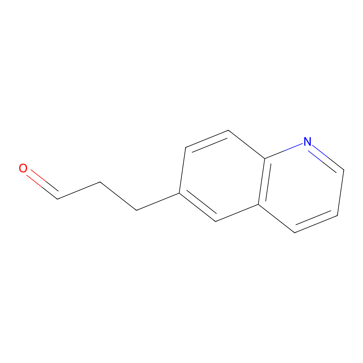3-(Quinolin-6-yl)propanal molecular structure, CAS 476660-18-1