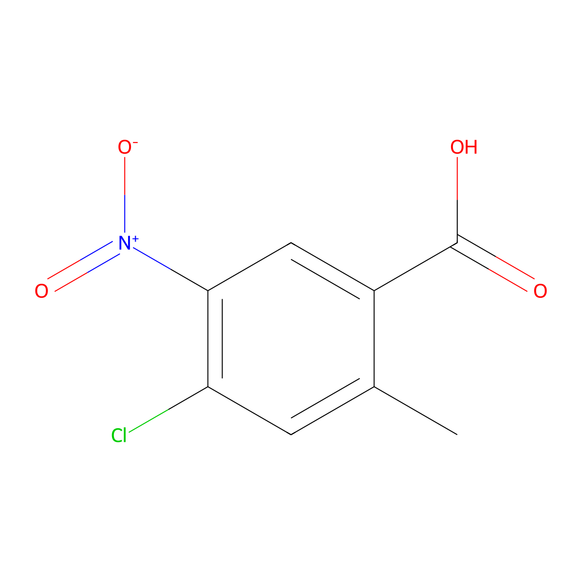 4-Chloro-2-methyl-5-nitrobenzoic acid molecular structure, CAS 476660-41-0