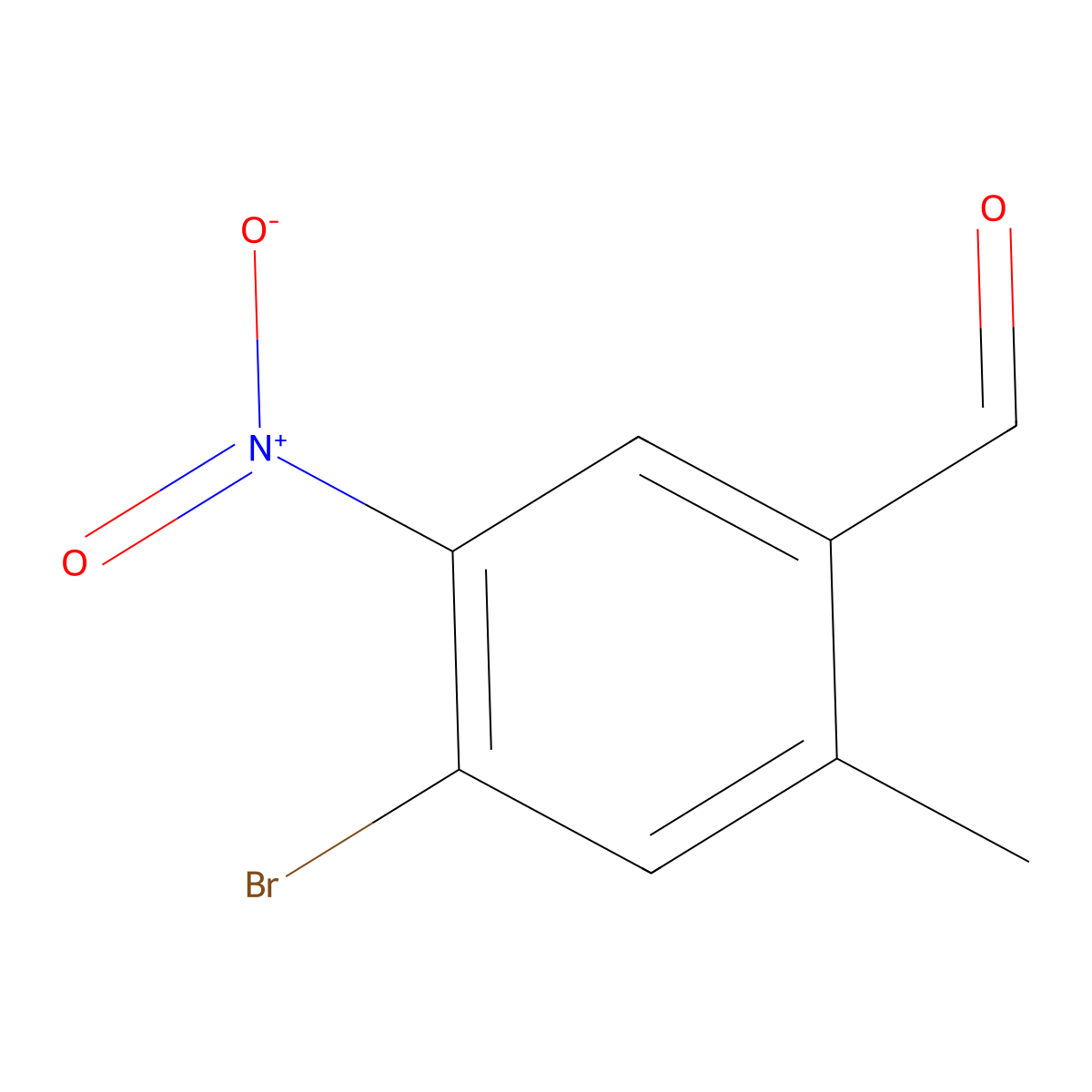 4-Bromo-2-methyl-5-nitrobenzaldehyde molecular structure, CAS 476660-65-8