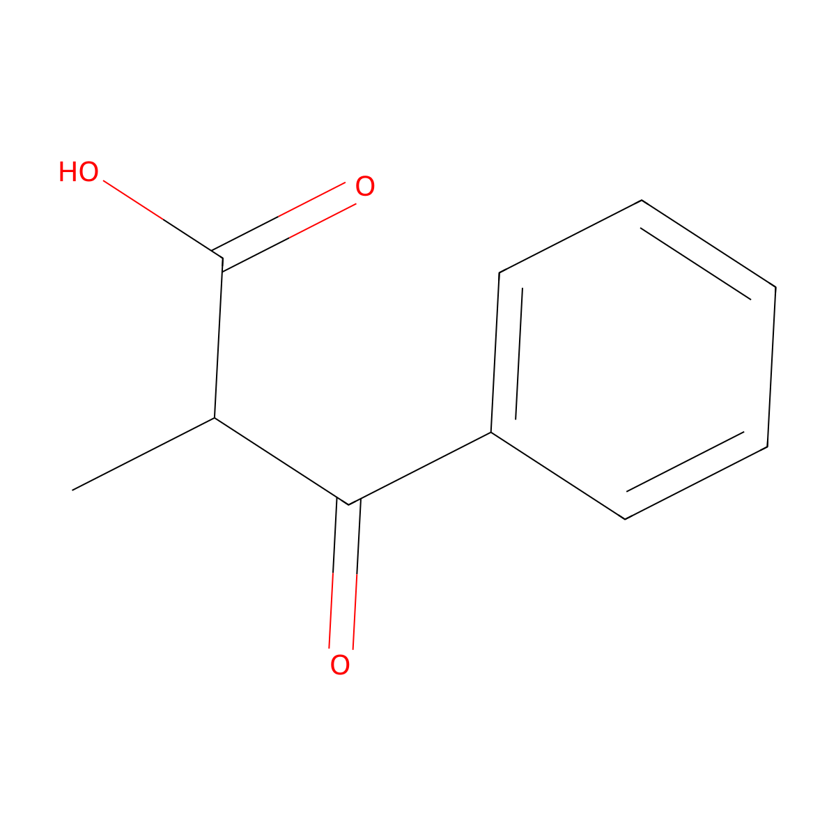 2-Methyl-3-oxo-3-phenylpropanoic acid molecular structure, CAS 4767-01-5