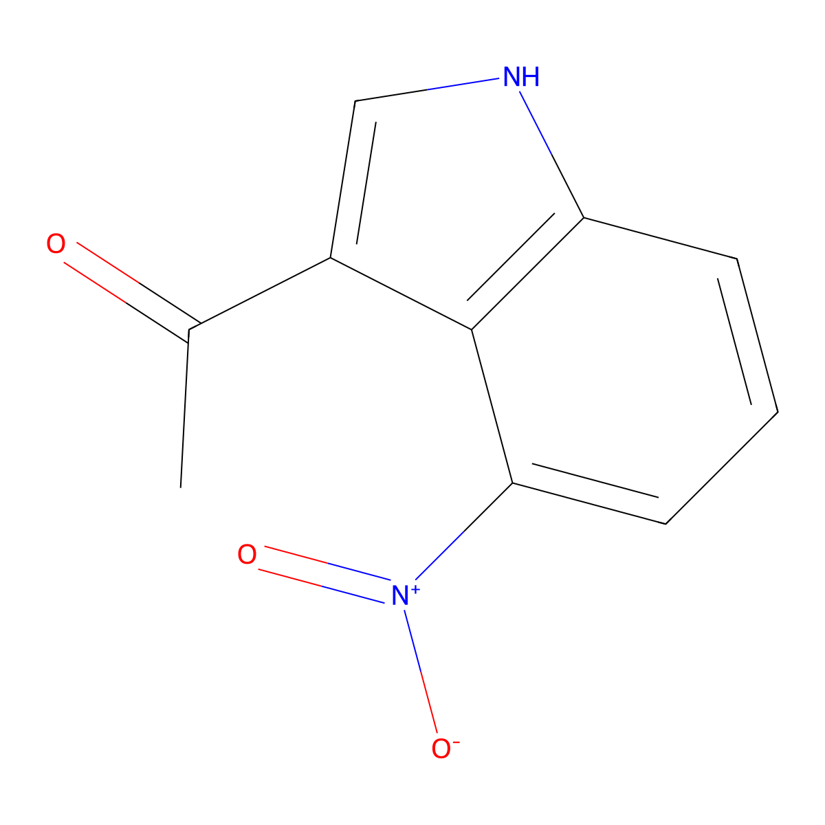 1-(4-nitro-1H-indol-3-yl)ethanone molecular structure, CAS 4769-95-3