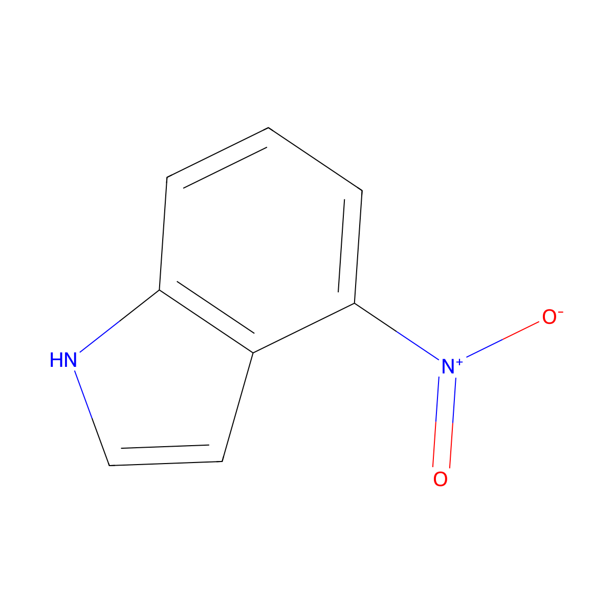 4-Nitro-1H-indole molecular structure, CAS 4769-97-5