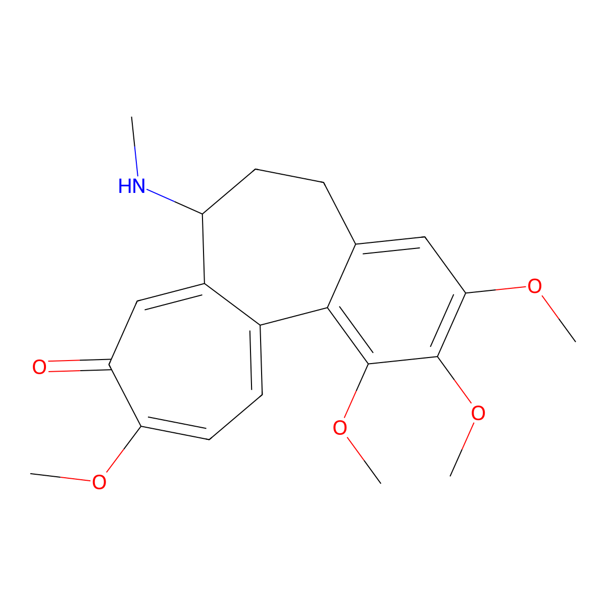 Demecolcine molecular structure, CAS 477-30-5