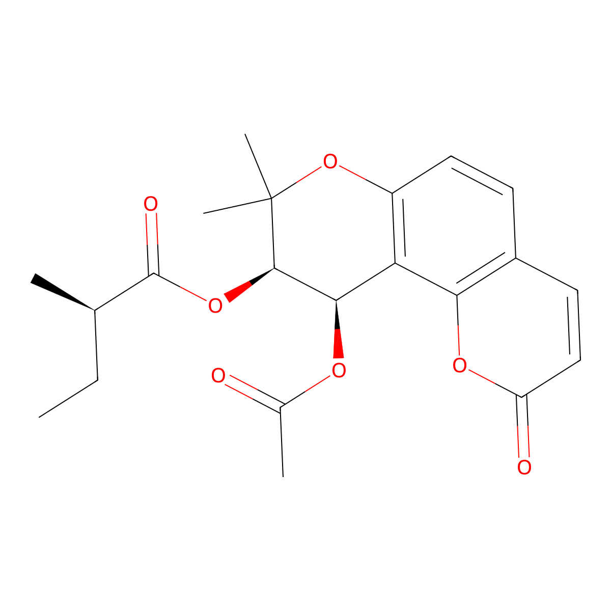Visnadine molecular structure, CAS 477-32-7