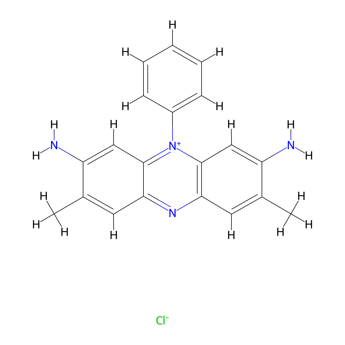 C.I. Basic Red 2 molecular structure, CAS 477-73-6