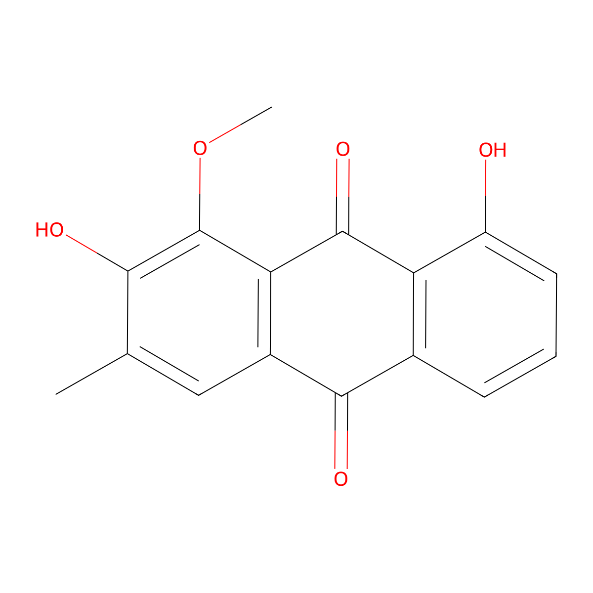 Obtusifolin molecular structure, CAS 477-85-0