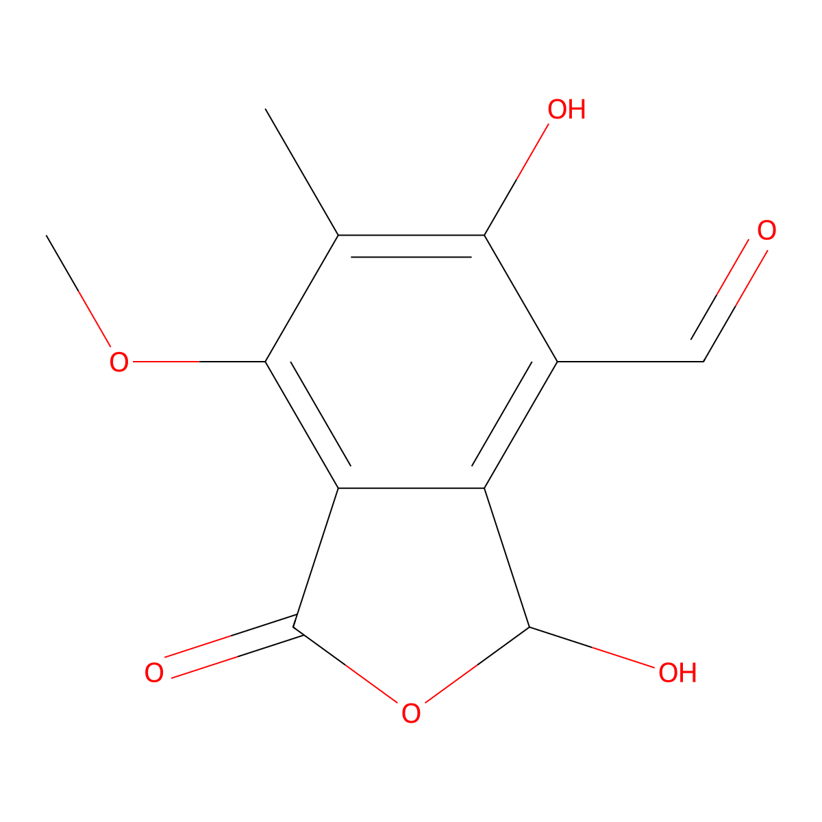 Cyclopaldic acid molecular structure, CAS 477-99-6