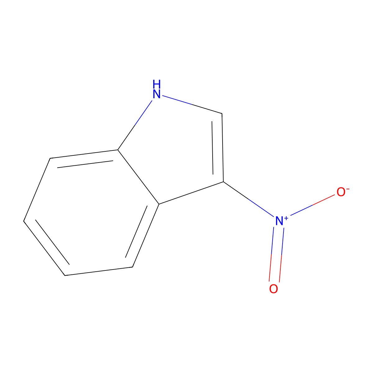 3-nitro-1H-indole molecular structure, CAS 4770-03-0