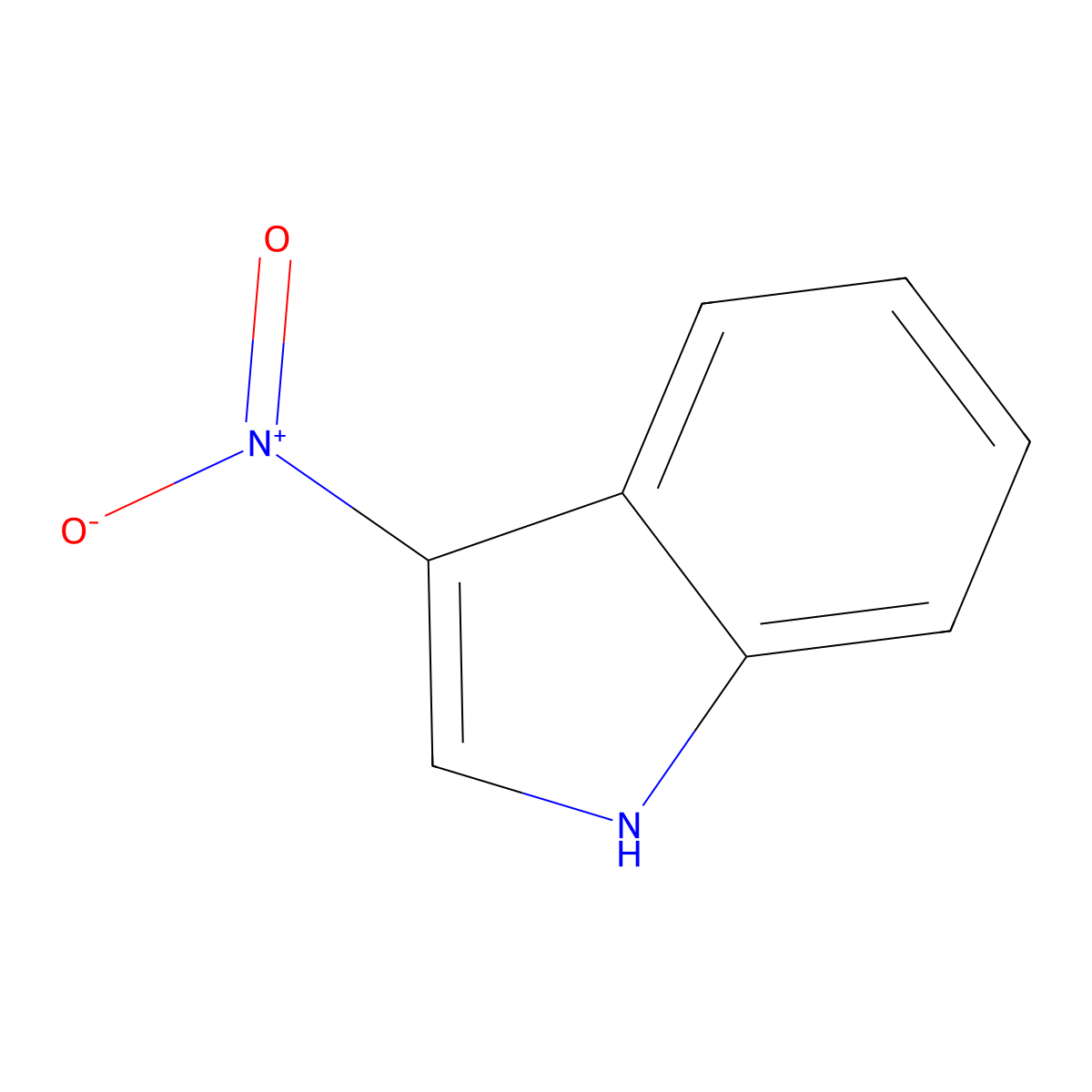3-nitro-1H-indole molecular structure, CAS 4770-03-0