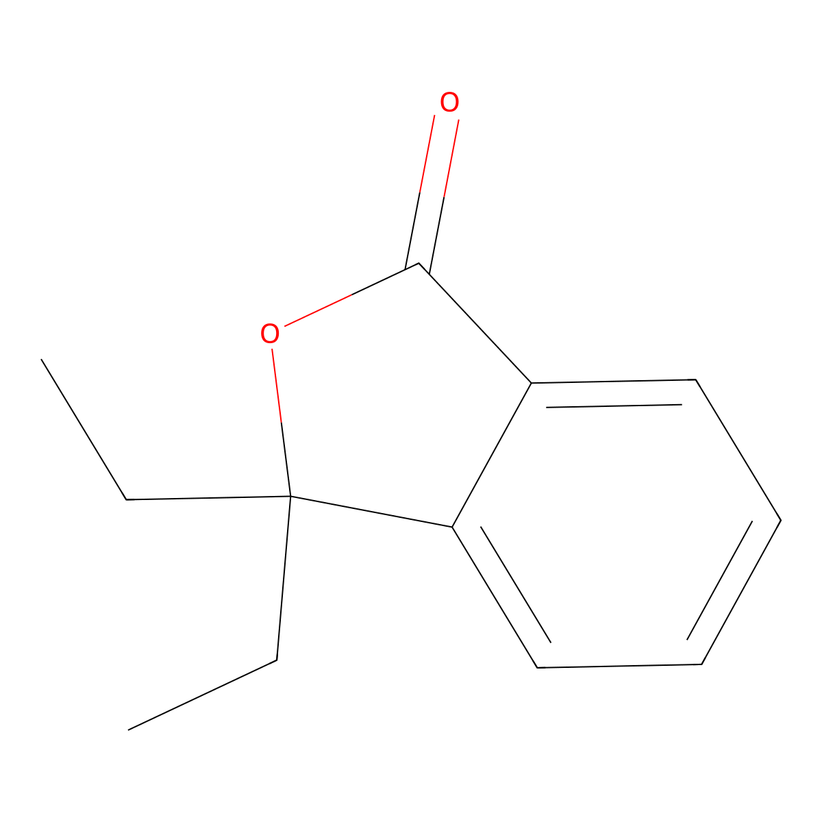 1(3H)-Isobenzofuranone, 3,3-diethyl- molecular structure, CAS 4770-31-4