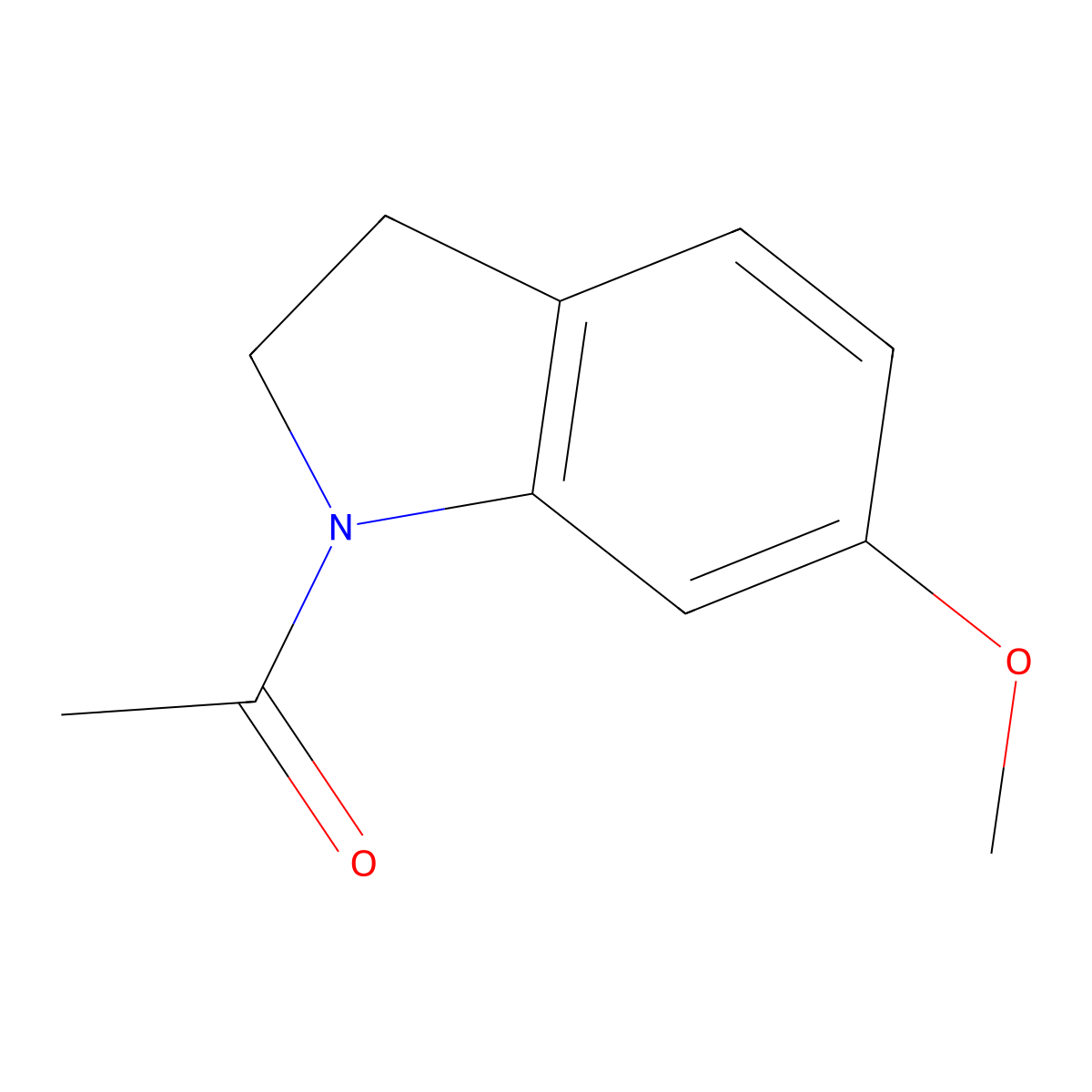 1-(6-Methoxyindolin-1-yl)ethanone molecular structure, CAS 4770-35-8