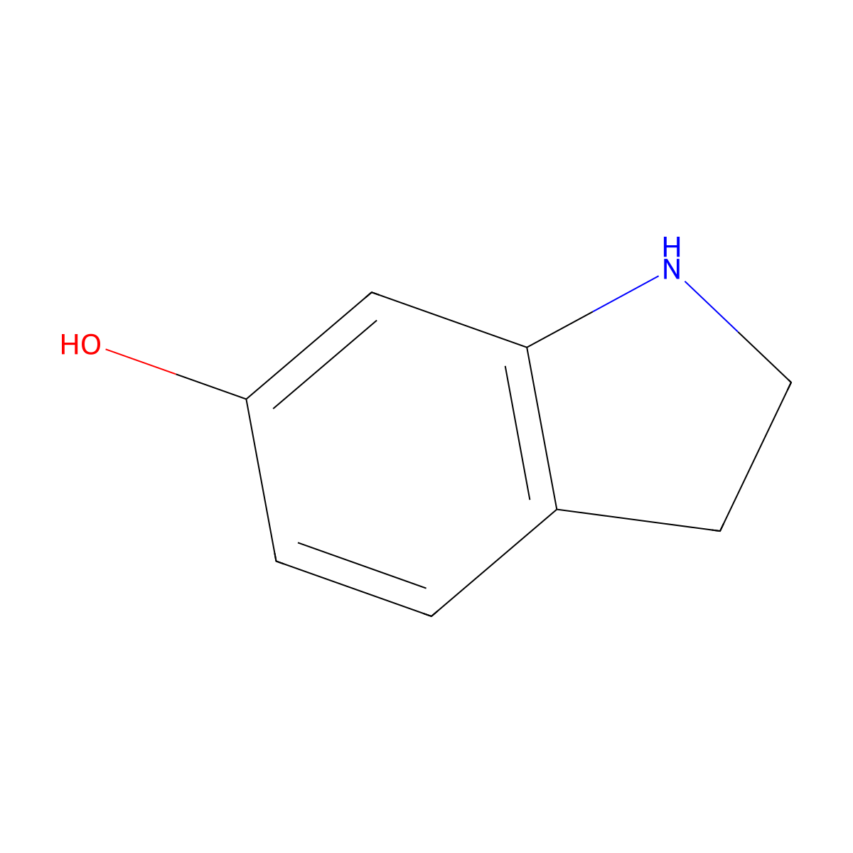 Indolin-6-ol molecular structure, CAS 4770-37-0