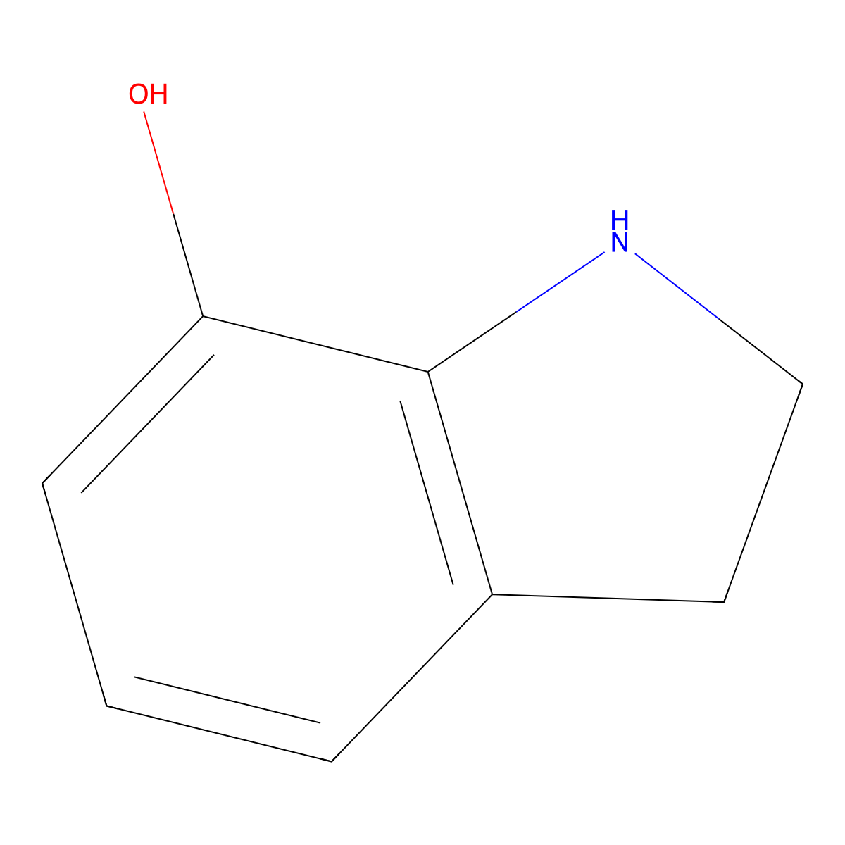 2,3-Dihydro-1H-indol-7-ol molecular structure, CAS 4770-38-1