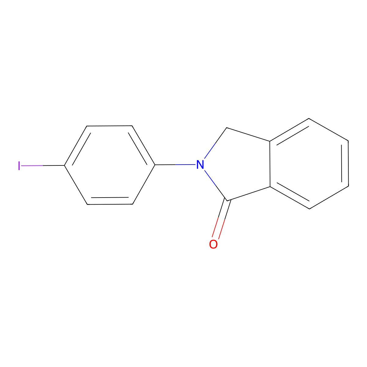 2-(4-Iodophenyl)-1-isoindolinone molecular structure, CAS 4770-68-7