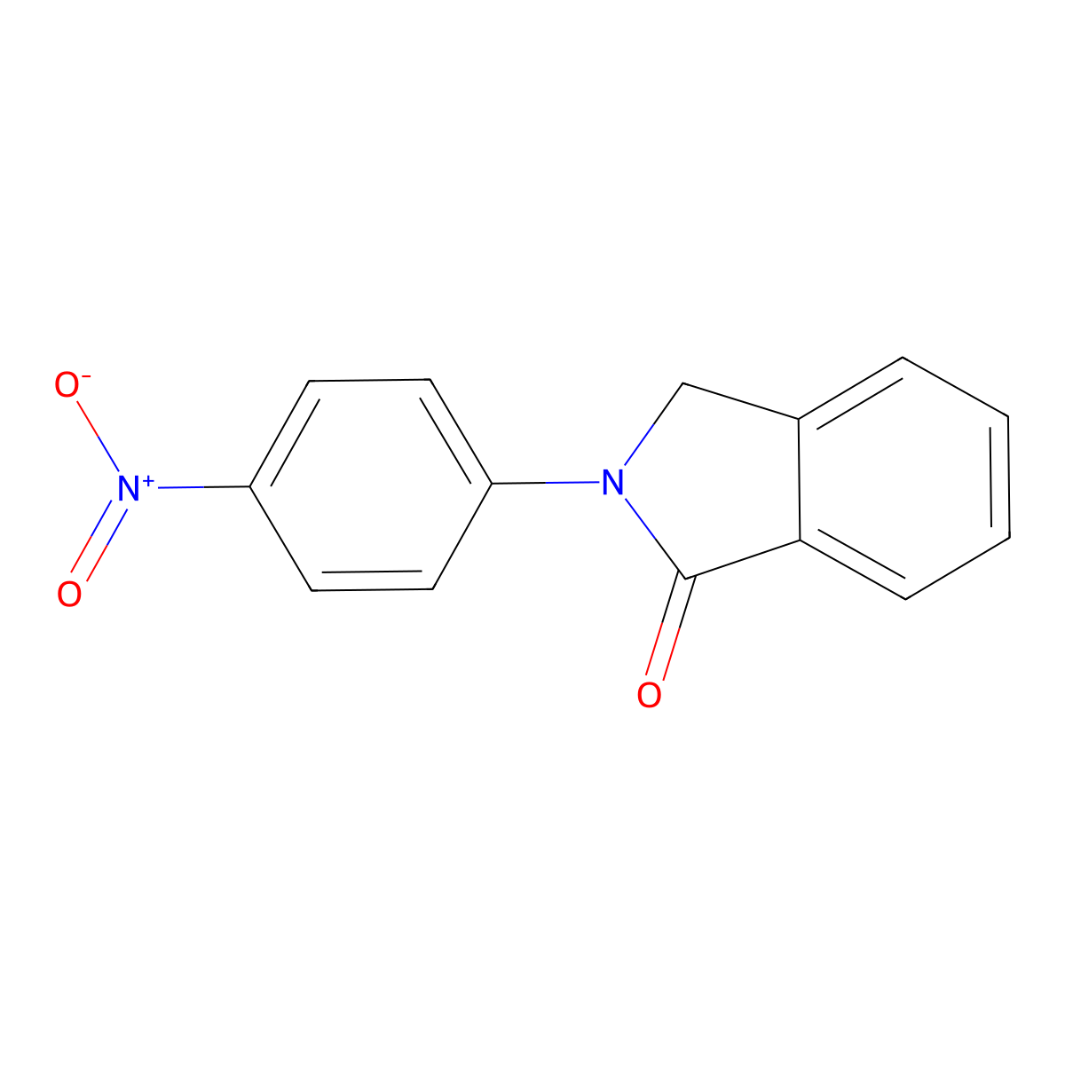 2-(4-nitrophenyl)-2,3-dihydro-1H-isoindol-1-one molecular structure, CAS 4770-74-5
