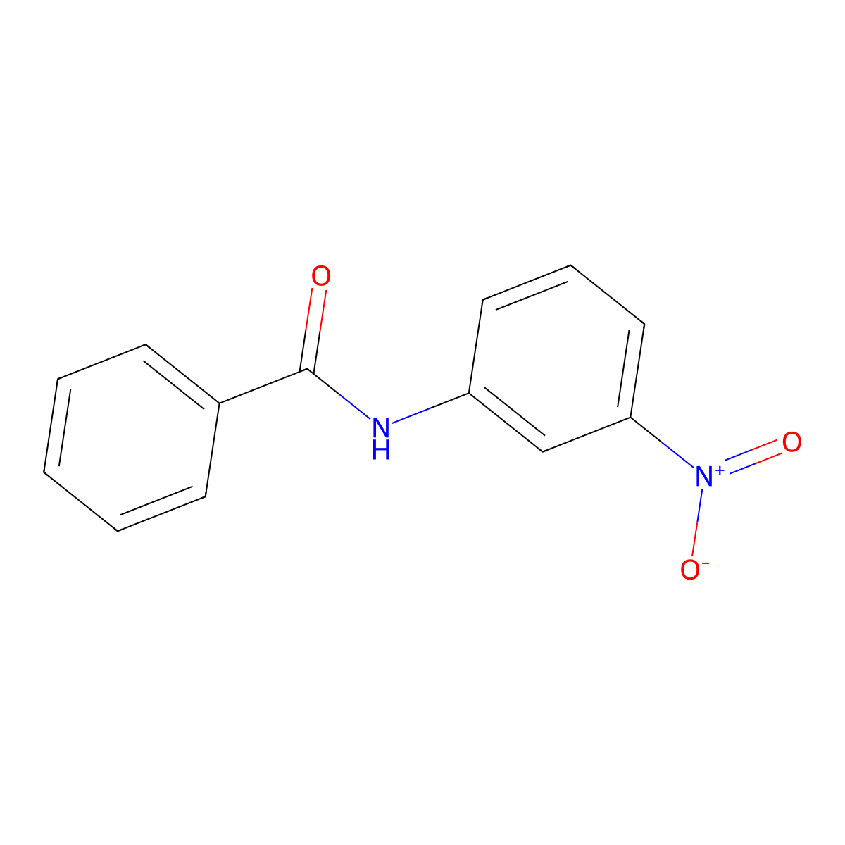 Benzamide, N-(3-nitrophenyl)- molecular structure, CAS 4771-08-8
