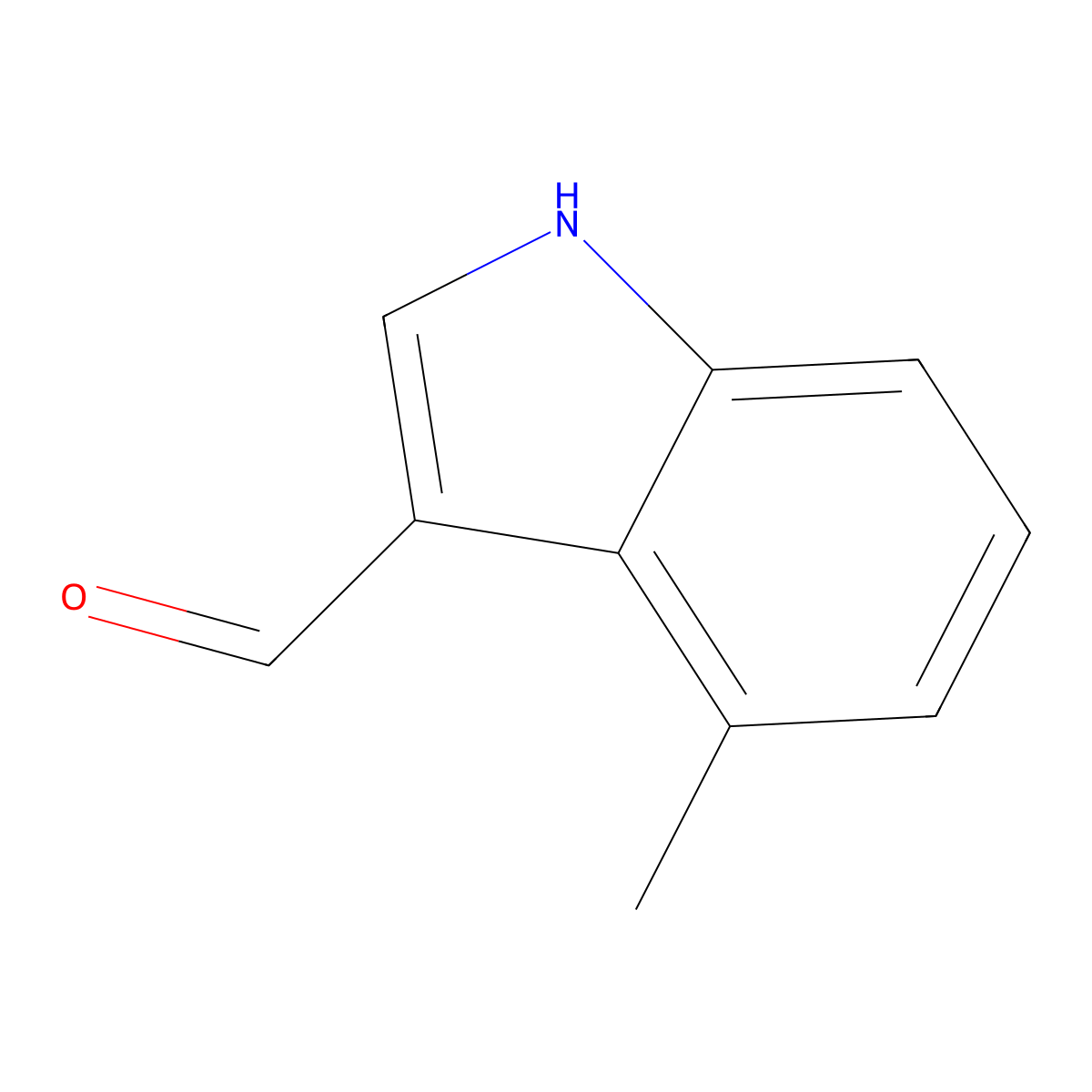 4-methyl-1H-indole-3-carbaldehyde molecular structure, CAS 4771-48-6